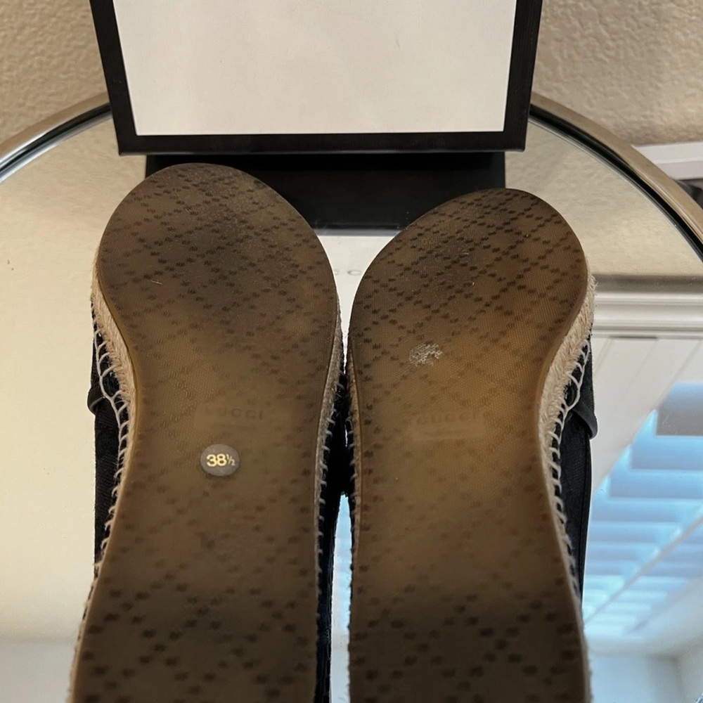 Gucci Black Canvas Espadrilles - Picture 8 of 13